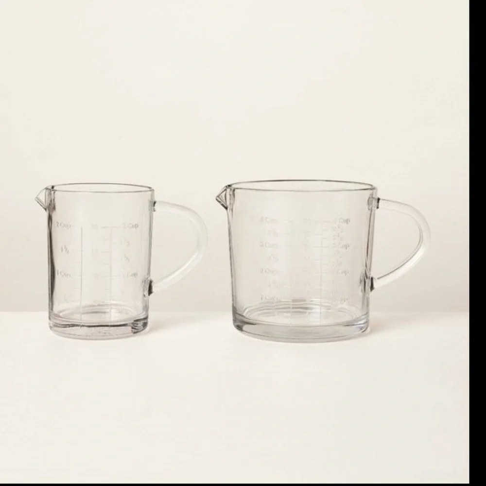 32oz Embossed Glass Measuring ( 4Cup) Cup-Hearth & Hand Magnolia
